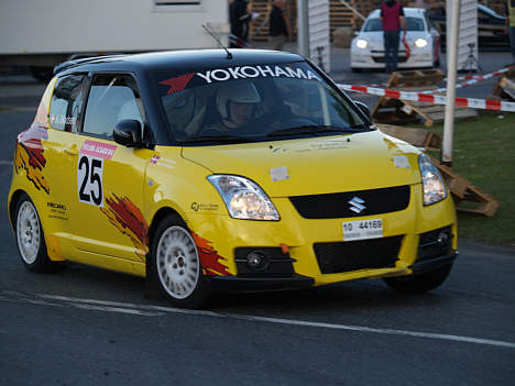 Kenneth Madsen/Anja Christensen satte sig på klassesejren i Fårvang Rallysprint.